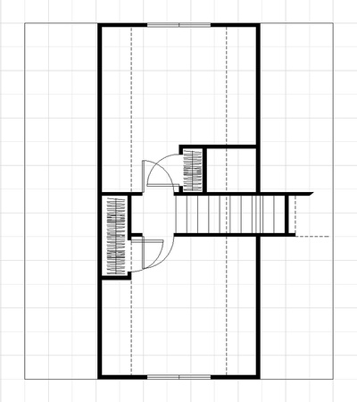 Second Floor Plan - Grid equals 2 feet